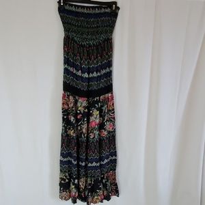 Long strapless dress